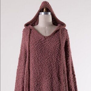 Miracle Hooded Popcorn Pullover Sweater